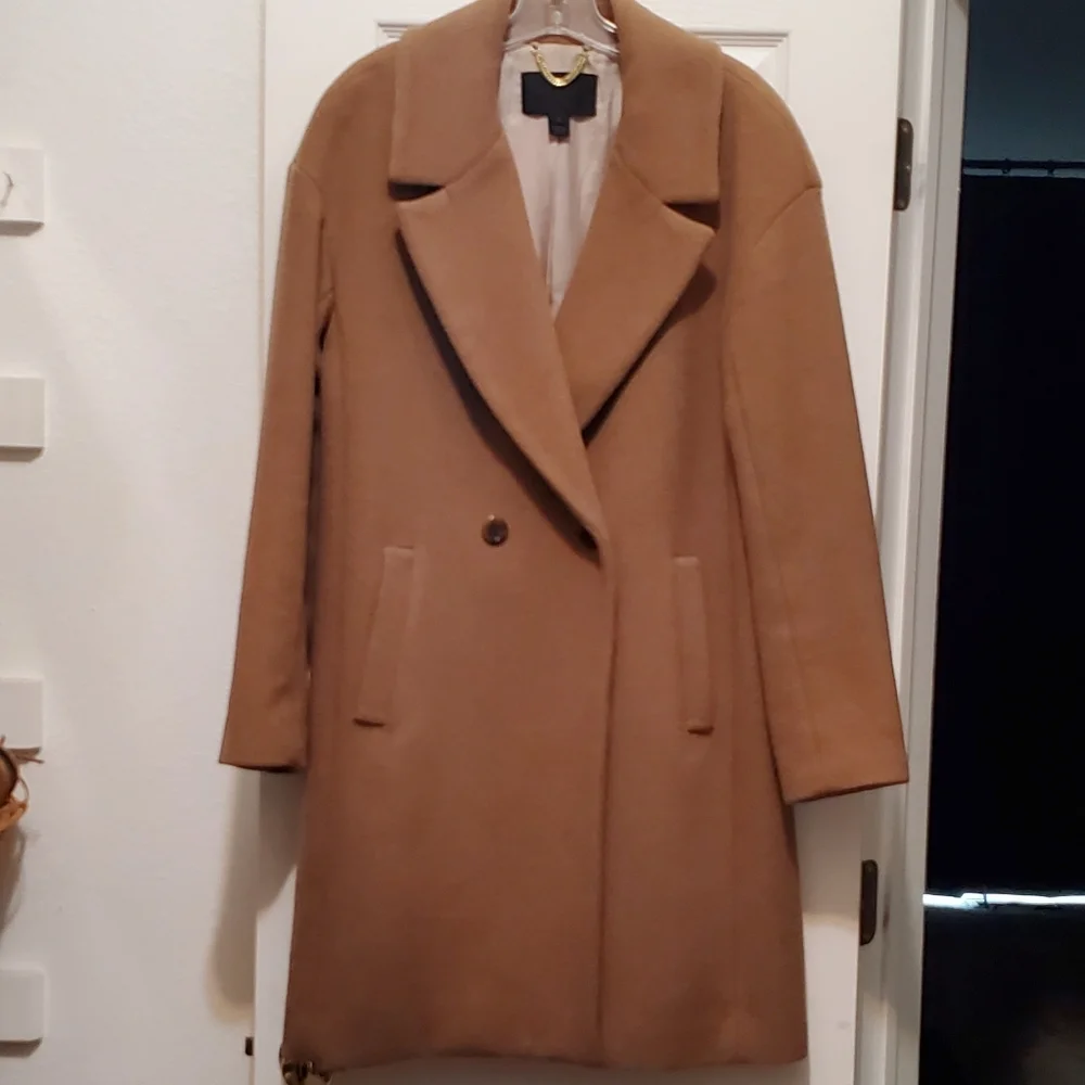 J. Crew Collection Camel Hair Relaxed Topcoat